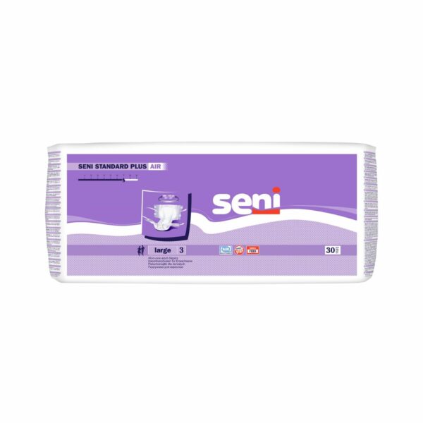 SENI Standard Plus Air Large felnőtt pelenka, 30 darab