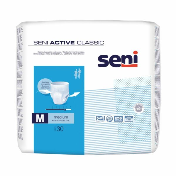 SENI Active Classic Medium felnőtt pelenka, 30 darab
