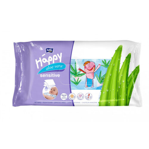 BELLA Baby Happy nedves törlőkendő sensitive; aloe