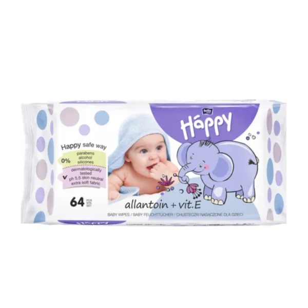 BELLA Baby Happy nedves törlőkendő E vitamin & Alantoin