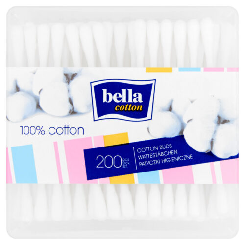 BELLA Fültisztitó pálcika 100% pamut