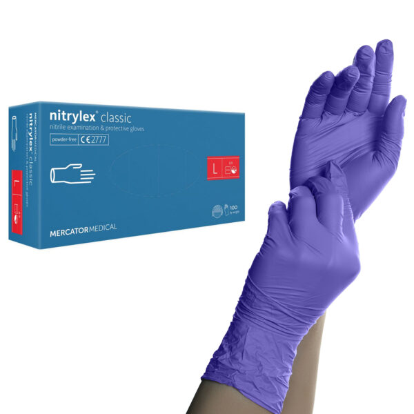Nitrylex Classic nitril gumikesztyű lila L