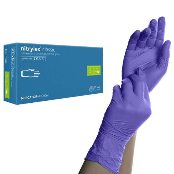 Nitrylex Classic nitril gumikesztyű lila S