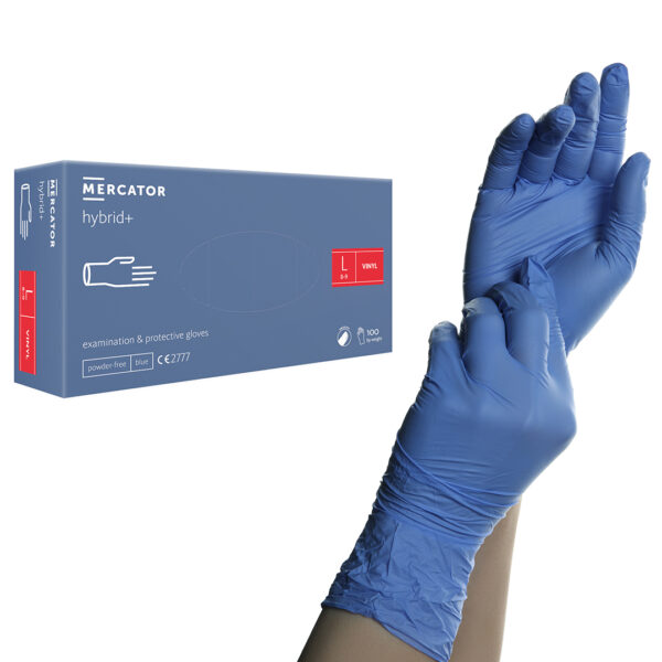 Mercator Hybrid+ Vitril gumikesztyű kék L