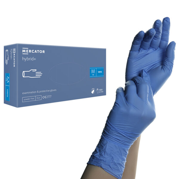 Mercator Hybrid+ Vitril gumikesztyű kék M