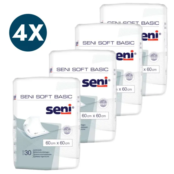 SENI Soft Basic beteg alátét 60x60 4 csomag