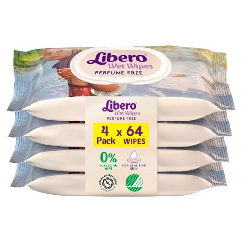 Libero Prémium nedves törlőkendő havi csomag (4x64)
