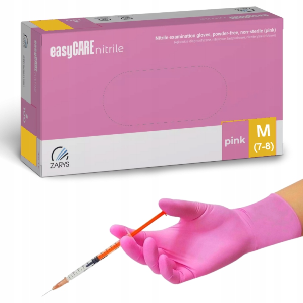EasyCare Pink Nitril Kesztyű M