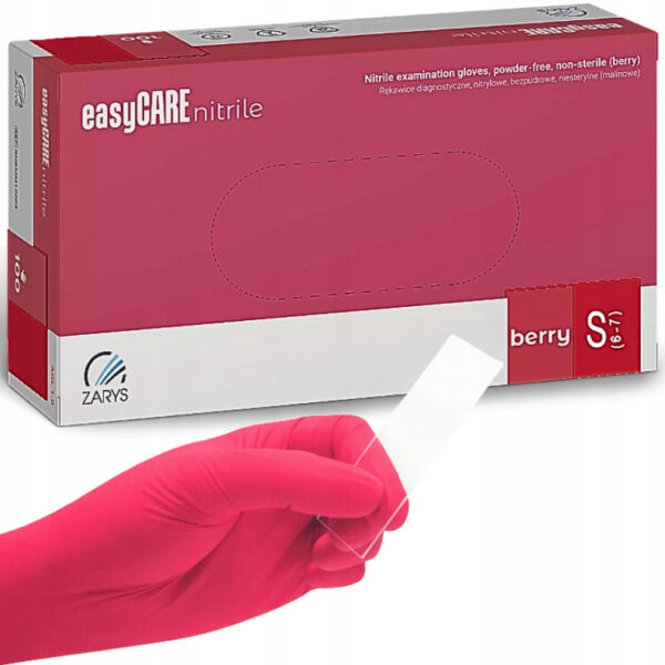 EasyCare Málna Nitril Kesztyű S