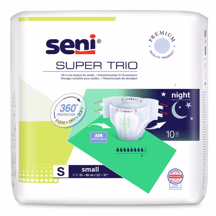 Seni Super Trio S éjszakai pelenka 10 db