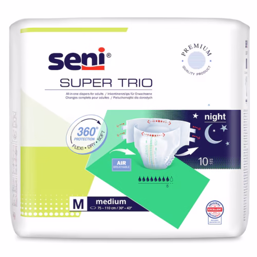 Seni Super Trio M éjszakai pelenka 10 db