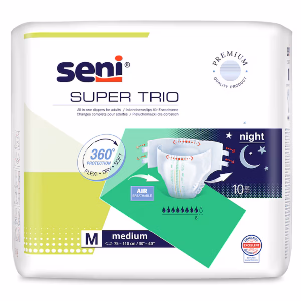 Seni Super Trio M éjszakai pelenka 10 db