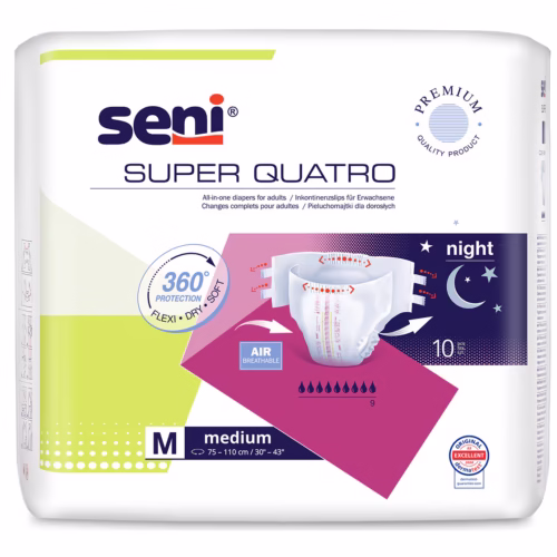 Seni Super Quatro M éjszakai pelenka 10 db