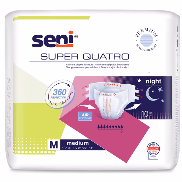 Seni Super Quatro M éjszakai pelenka 10 db