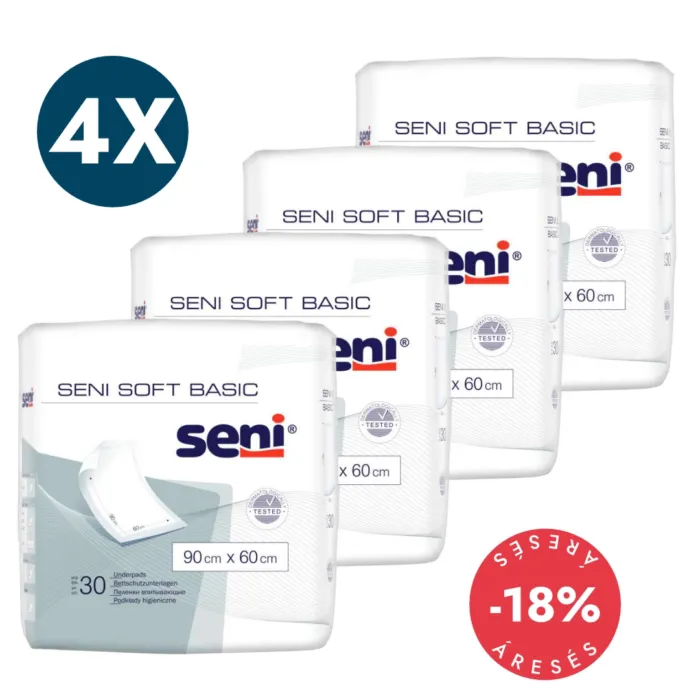 SENI Soft Basic beteg alátét 90x60 4 csomag