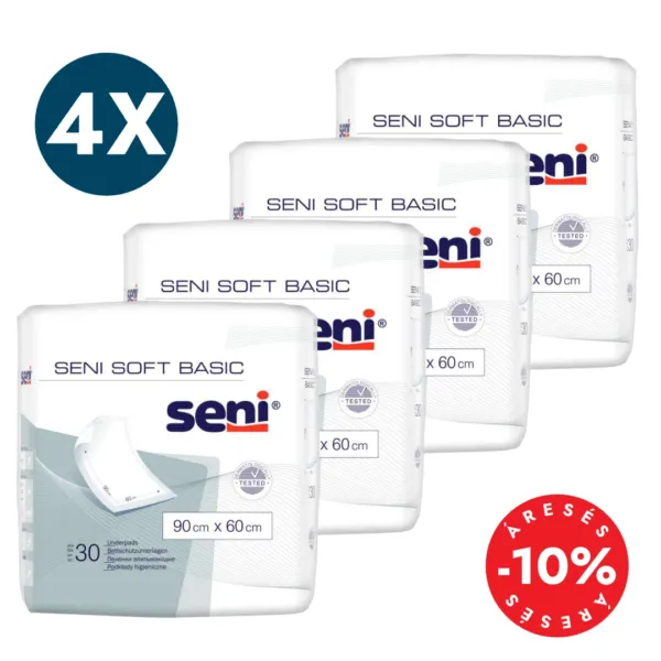SENI Soft Basic beteg alátét 90x60 4 csomag